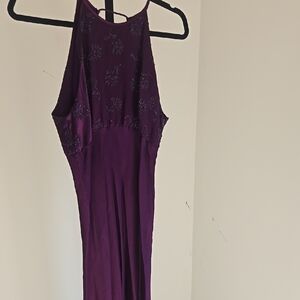Vintage Zum Zum Elegant Purple Sleeveless Dress Size:11/12 = Small